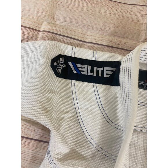 Elite Sports Kids Brazillian Jiu Jitsu BJJ Judo White Gi Top ONLY - C00 - Picture 6 of 15